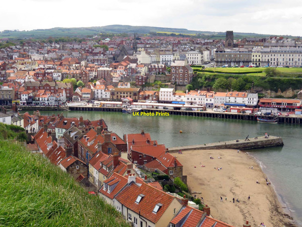 Photo 6"x4" Whitby and the River Esk Whitby\/NZ8910 c2016