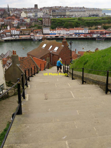 Photo 6"x4" 199 Steps back down into Whitby Whitby\/NZ8910 c2016
