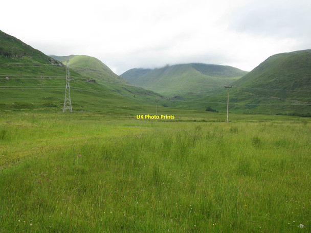 Photo 6"x4" Power lines by the B8077 Lochawe c2017