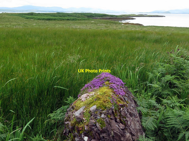 Photo 6"x4" Boulder above Oitir Mh\u00c3\u00b2r Pulpit Hill\/NM8529 c2017
