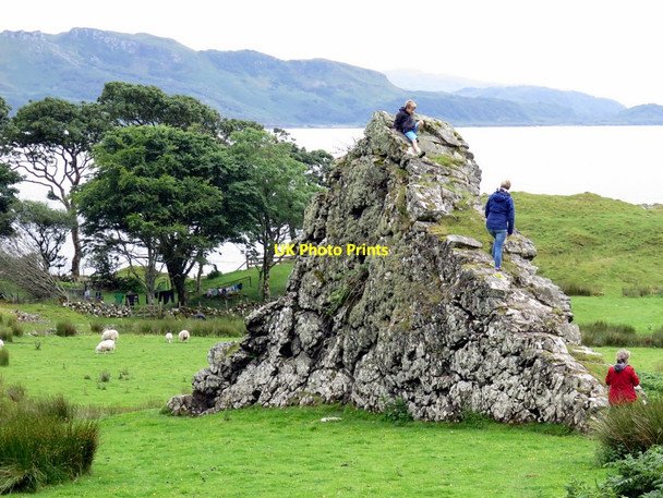 Photo 6"x4" Basalt dyke near Ardmore, Kerrera Port Dubh c2017