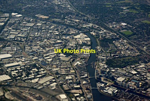 Photo 6"x4" Salford Quays, Manchester from the air Salford\/SJ8098 c2017
