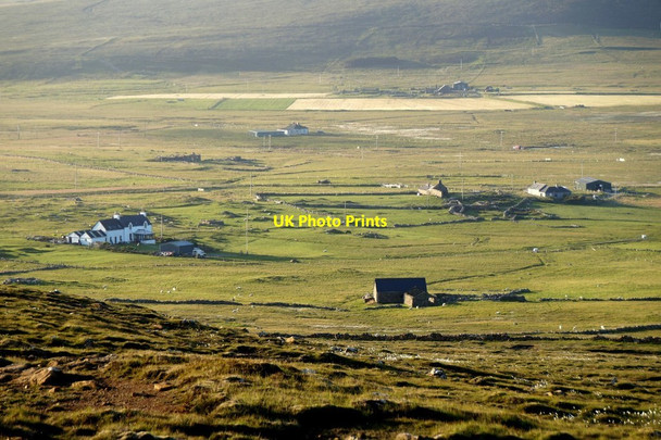Photo 6"x4" Gardie, Haroldswick, from Muckle Heog Bothen c2017