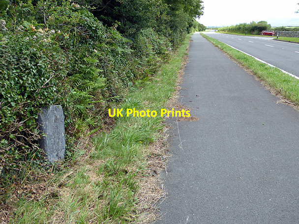 Photo 6"x4" Milestone beside the A497 road Afon Wen\/SH4437 c2017