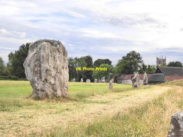 Photo 6"x4" Avebury: the north-west quadrant Avebury\/SU1069 c2017