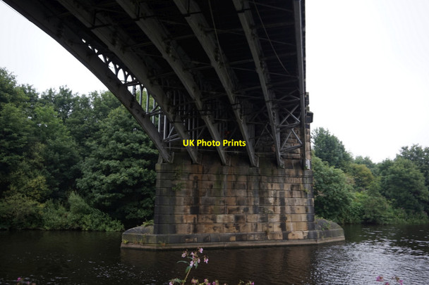 Photo 6"x4" Rail bridge over the River Calder Dewsbury c2017