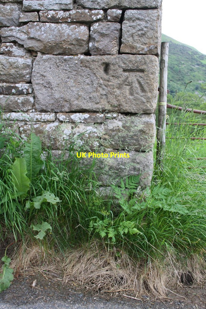 Photo 6"x4" Benchmark on barn on east side of Angram Lane north of Skeugh Gill Angram\/SD8899 c2016