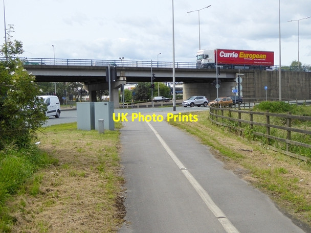 Photo 6"x4" Roundabout and flyover on the A19 Portrack c2016