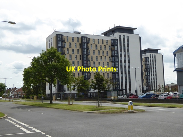 Photo 6"x4" Apartment block Billingham c2016