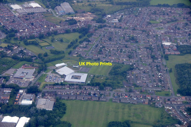 Photo 6"x4" Mill Green School, Parr, St Helens, from the air Moss Nook\/SJ5394 c2016