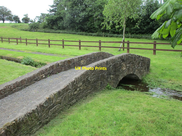 Photo 6"x4" Footbridge over a stream by St. Bridget's Well Ballynoe c2016