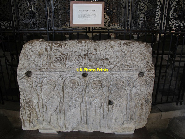 Photo 6"x4" Peterborough Cathedral: The Monks' Stone Peterborough c2016