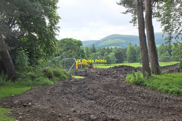 Photo 6"x4" Site preparation near Peebles Hydro Peebles\/NT2540 c2016