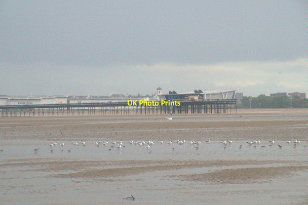 Photo 6"x4" Southport Pier from Southport Sands Southport c2016