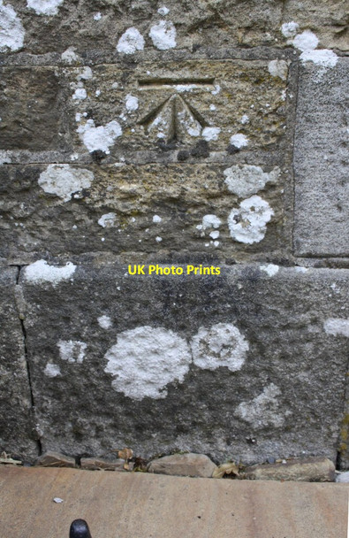 Photo 6"x4" Benchmark on Keld United Reformed Church Keld\/NY8901 c2016