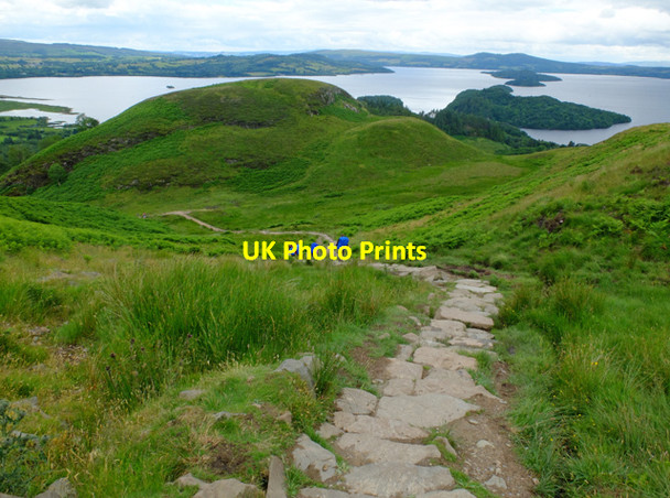 Photo 6"x4" Descending Conic Hill Balmaha c2016