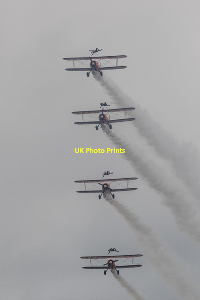 Photo 6"x4" Breitling Wing Walkers at Farnborough Air Show 2016 Farnborough\/SU8754 c2016