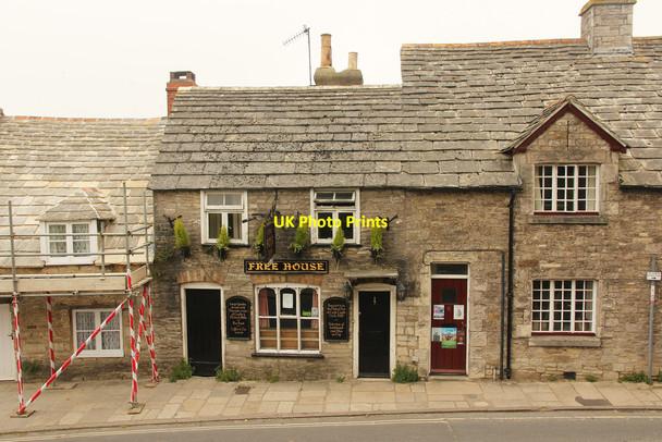 Photo 6"x4" The Fox Inn Corfe Castle c2016