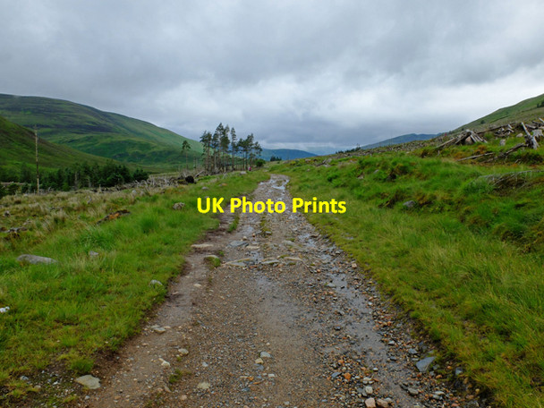 Photo 6"x4" The West Highland Way approaching Bl\u00c3\u00a0r a' Chaorainn Meall a' Chaorainn\/NN1165 c2016
