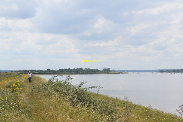 Photo 6"x4" Sea wall path west of Ramsey Island Ramsey Island\/TL9505 c2016