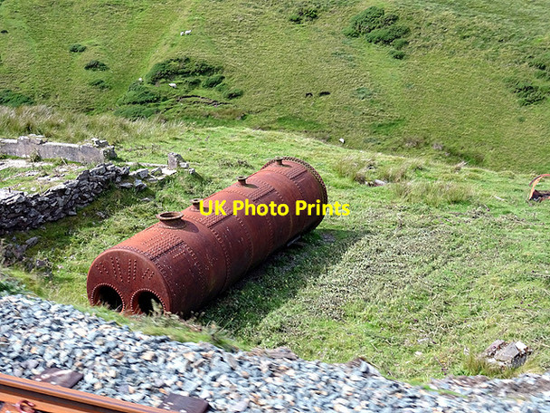 Photo 6"x4" Disused steam boiler Baldhoon c2016