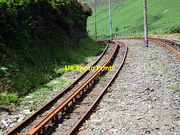 Photo 6"x4" Track of the Snaefell Mountain Railway Agneash c2016