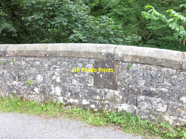 Photo 6"x4" Ordnance Survey Benchmark on bridge over River Manifold Wetton\/SK1055 c2016