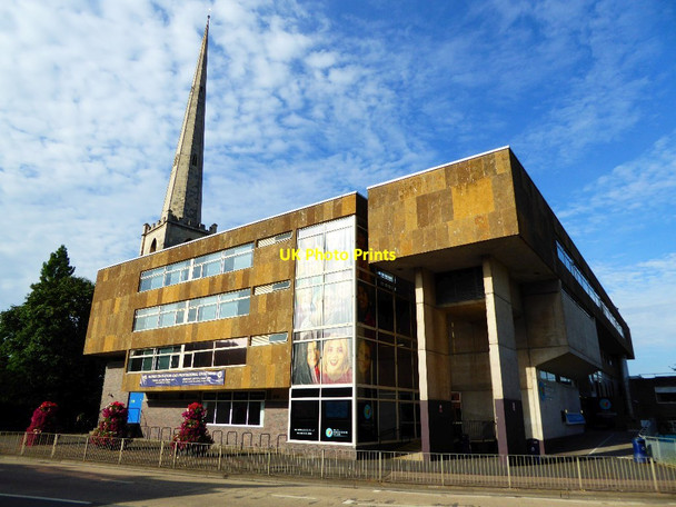 Photo 6"x4" The All Saints Building and St Andrew's Spire Worcester c2016