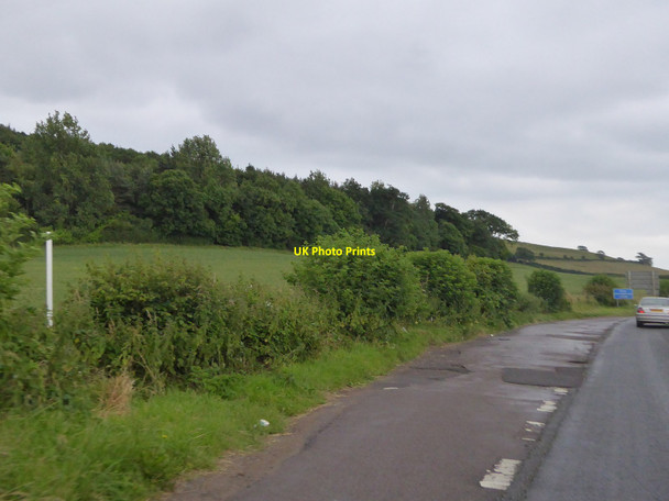 Photo 6"x4" Lay-by beside A39 west of Stantonbury Hill Marksbury c2016