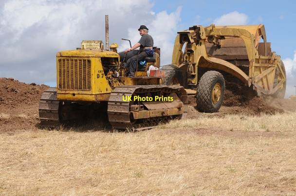 Photo 6"x4" Earthmover at Welland Steam Rally Hook Bank c2016