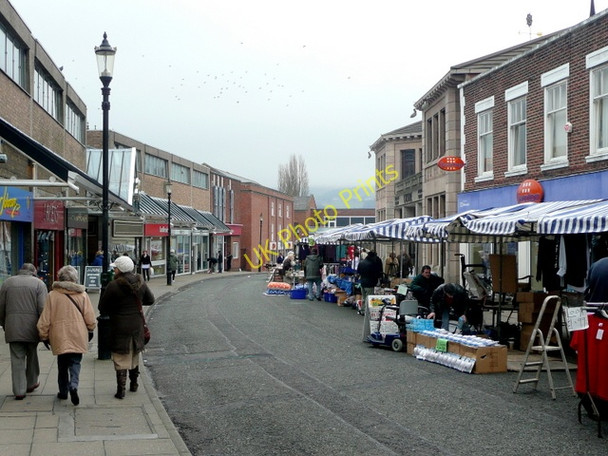 Photo 6"x4" Street market, Macclesfield Macclesfield c2009