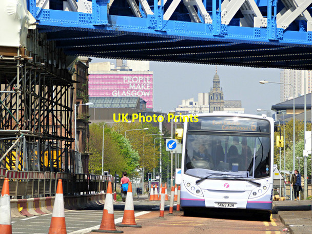 Photo 6"x4" Gorbals Street railway bridge renovation Glasgow c2016