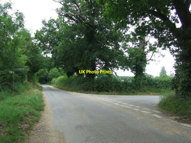 Photo 6"x4" Road Junction Blyford c2016