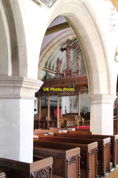 Photo 6"x4" Holy Trinity, Takeley - Interior Brewer's End c2016