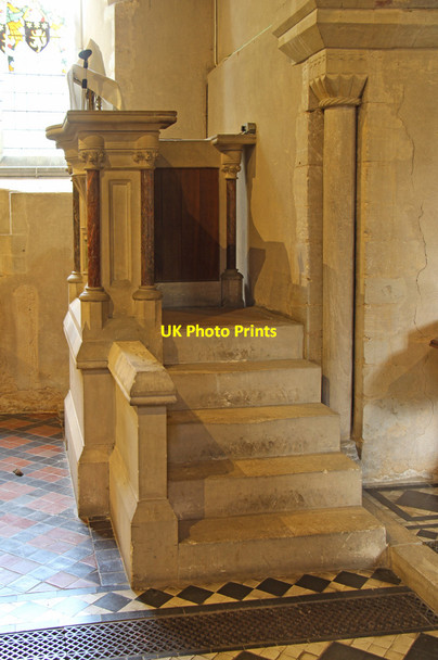 Photo 6"x4" St Mary, Great Canfield  - Pulpit Great Canfield c2016