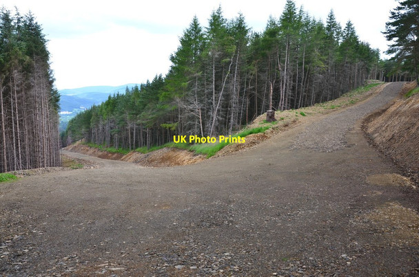 Photo 6"x4" Turning circle and hairpin bend, Newby Kipps Bonnington\/NT2538 c2016