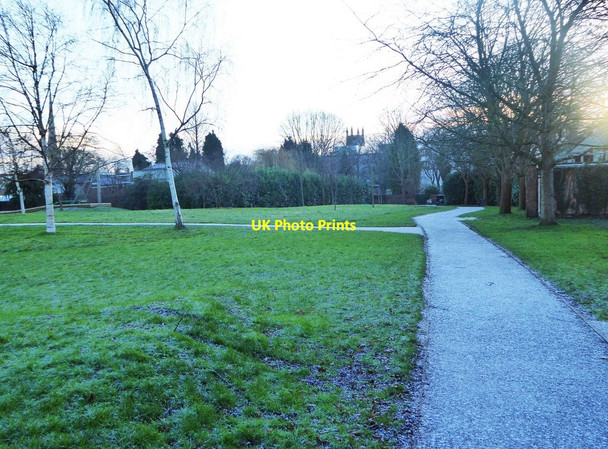 Photo 6"x4" A frosty January morning in Cripplegate Park, New Road, Worcester Worcester c2015