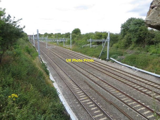 Photo 6"x4" Footpath side of the Cutting Cholsey c2016