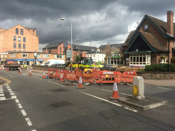 Photo 6"x4" Road works on Wollaton Road Beeston\/SK5236 c2016