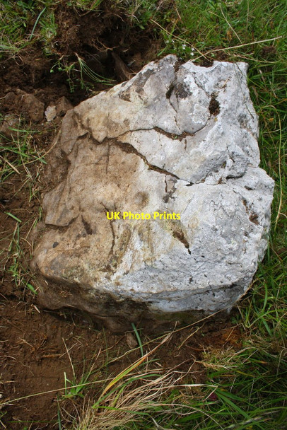 Photo 6"x4" Benchmark on rock on side of swallow hole beside B6270 Nateby\/NY7706 c2016