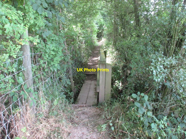 Photo 6"x4" Footbridge on the path from Carlton towards Gildingwells Wallingwells c2016