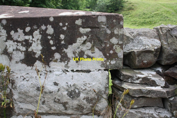Photo 6"x4" Benchmark on Mill Bridge Ivelet c2016