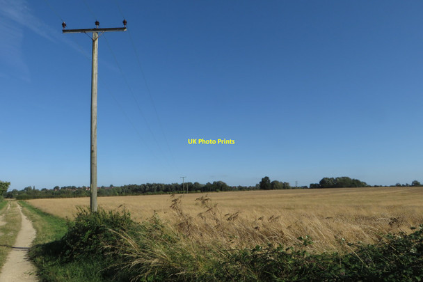 Photo 6"x4" Electricity over the field North End\/SP7027 c2016