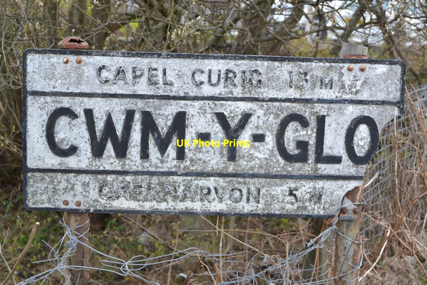 Photo 6"x4" Pre Worboys Village Name Sign Pont-Rhythallt c2016