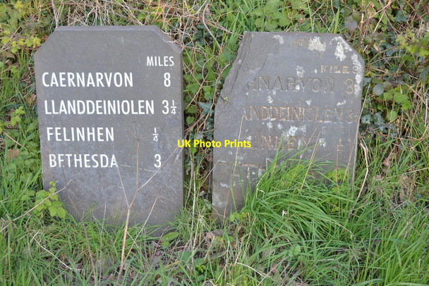 Photo 6"x4" Old Milestones Glasinfryn c2016