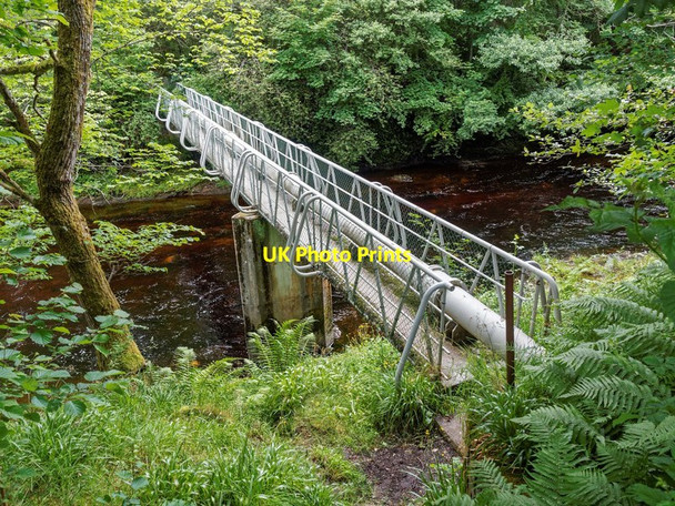 Photo 6"x4" Footbridge over the River Averon or River Alness Alness c2016