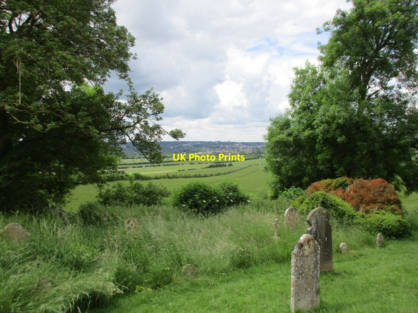 Photo 6"x4" View from the churchyard, Chilcomb Winchester c2016