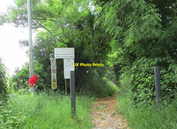 Photo 6"x4" Firing range boundary Chilcomb c2016