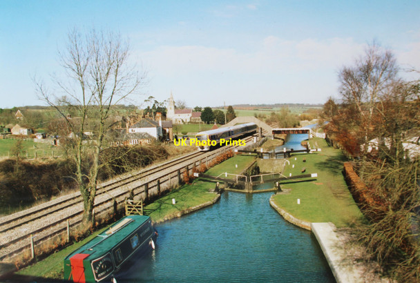 Photo 6"x4" Canal and Railway at Little Bedwyn Little Bedwyn c2000