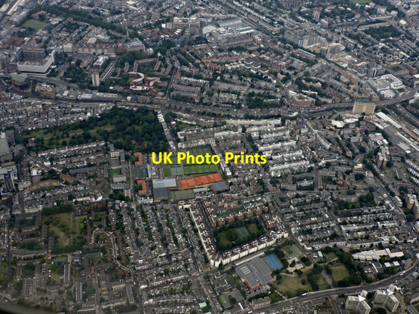 Photo 6"x4" The Queen's Club from the air Fulham c2016